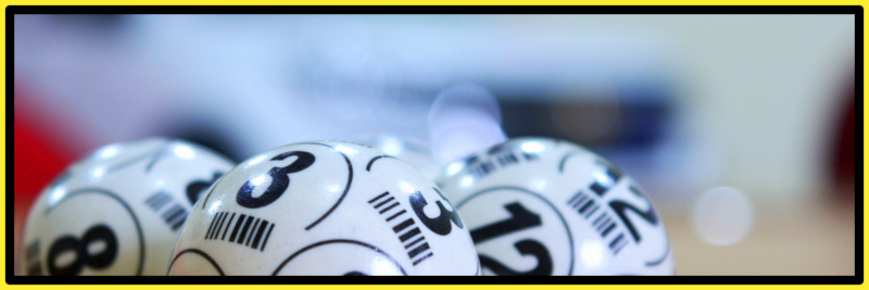 Balls used in organising small lotteries or running charity raffles.